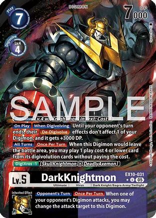 DarkKnightmon (Alternate Art) (EX10-031) - [Sinister Order] Foil