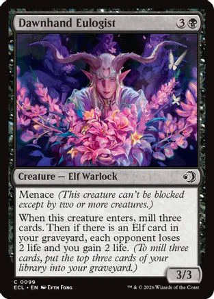 Dawnhand Eulogist  [Foil]  (ECL-099) - [Lorwyn Eclipsed]