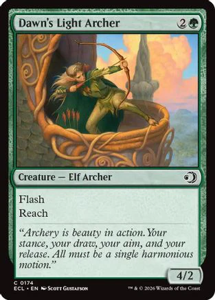 Dawn's Light Archer  [Foil]  (ECL-174) - [Lorwyn Eclipsed]