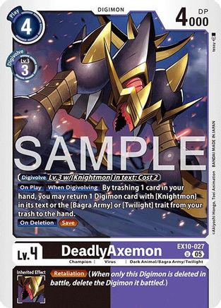 DeadlyAxemon (EX10-027) - [Sinister Order]