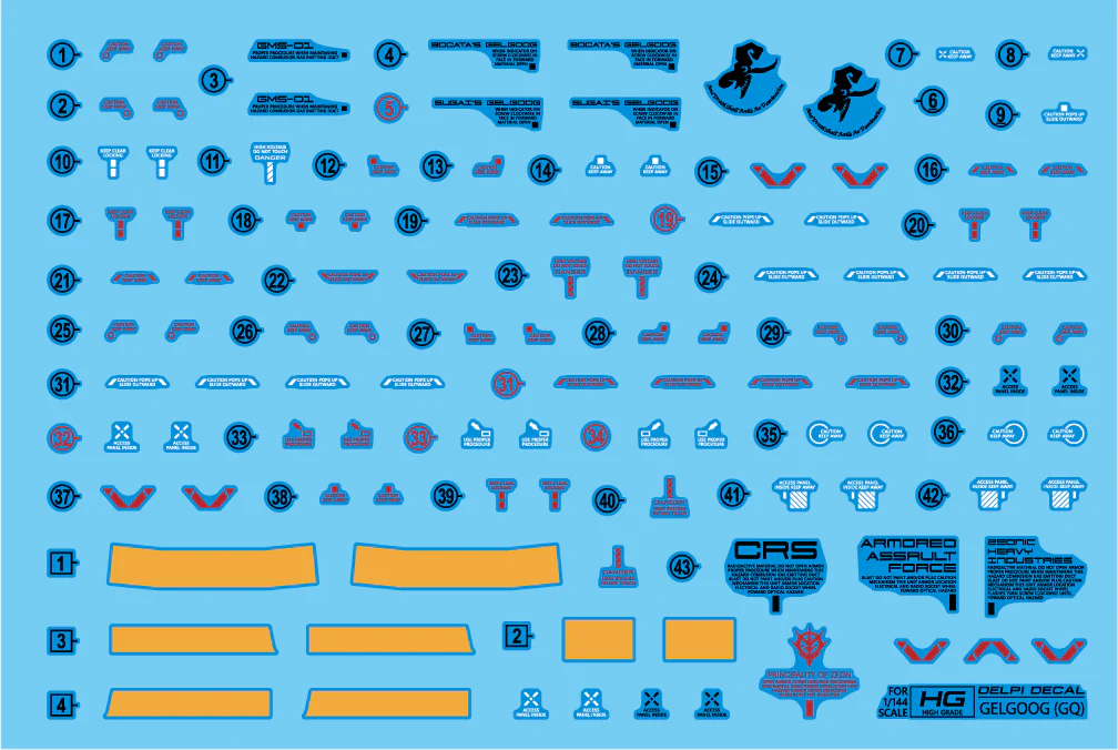 Delpi Decals HG GELGOOG (GC) BOCATA'S & SUGAI'S WATER DECAL - Image 2
