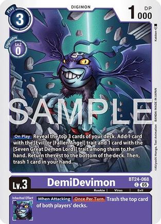 DemiDevimon (BT24-068) - [Time Stranger]