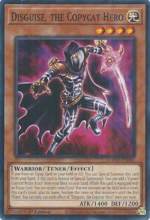 Disguise, the Copycat Hero [DOOD-EN081] - Doom of Dimensions 1st Edition - Common / Short Print