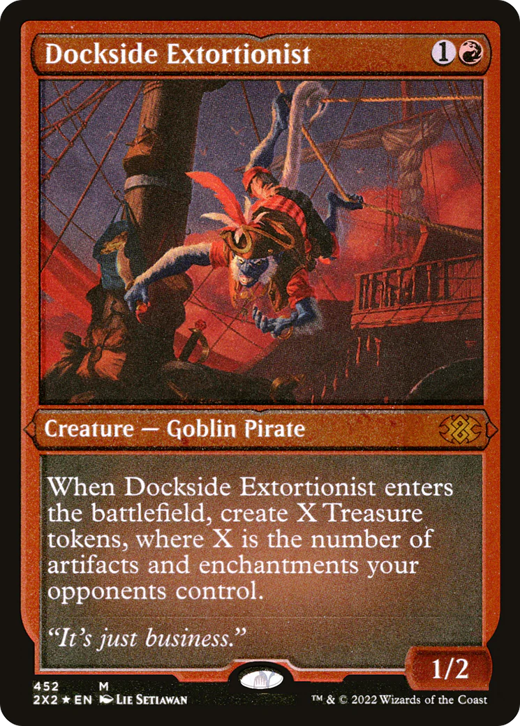 Dockside Extortionist (Foil Etched)  [Foil]  (2X2-452) - [Double Masters 2022]