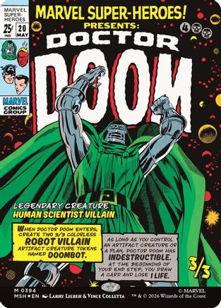 Doctor Doom (Borderless)  [Foil]  (MSH-394) - [Marvel Super Heroes]