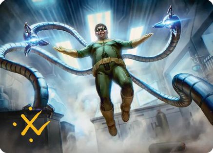 Doctor Octopus, Master Planner Art Card (25/54) (Gold-Stamped Signature)  (AASPM-025) - [Art Series: Marvel's Spider-Man]