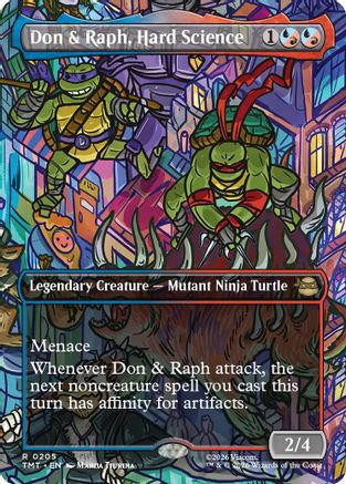 Don & Raph, Hard Science (Borderless)  (TMT-205) - [Teenage Mutant Ninja Turtles]