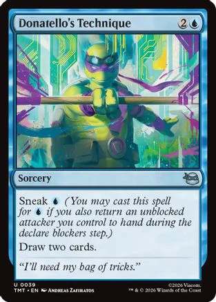 Donatello's Technique  [Foil]  (TMT-039) - [Teenage Mutant Ninja Turtles]