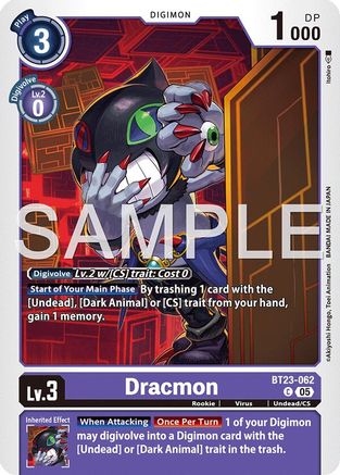 Dracmon (BT23-062) - [Hackers' Slumber]
