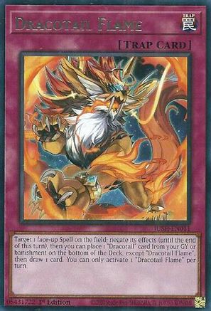 Dracotail Flame [JUSH-EN011] - Justice Hunters 1st Edition - Rare