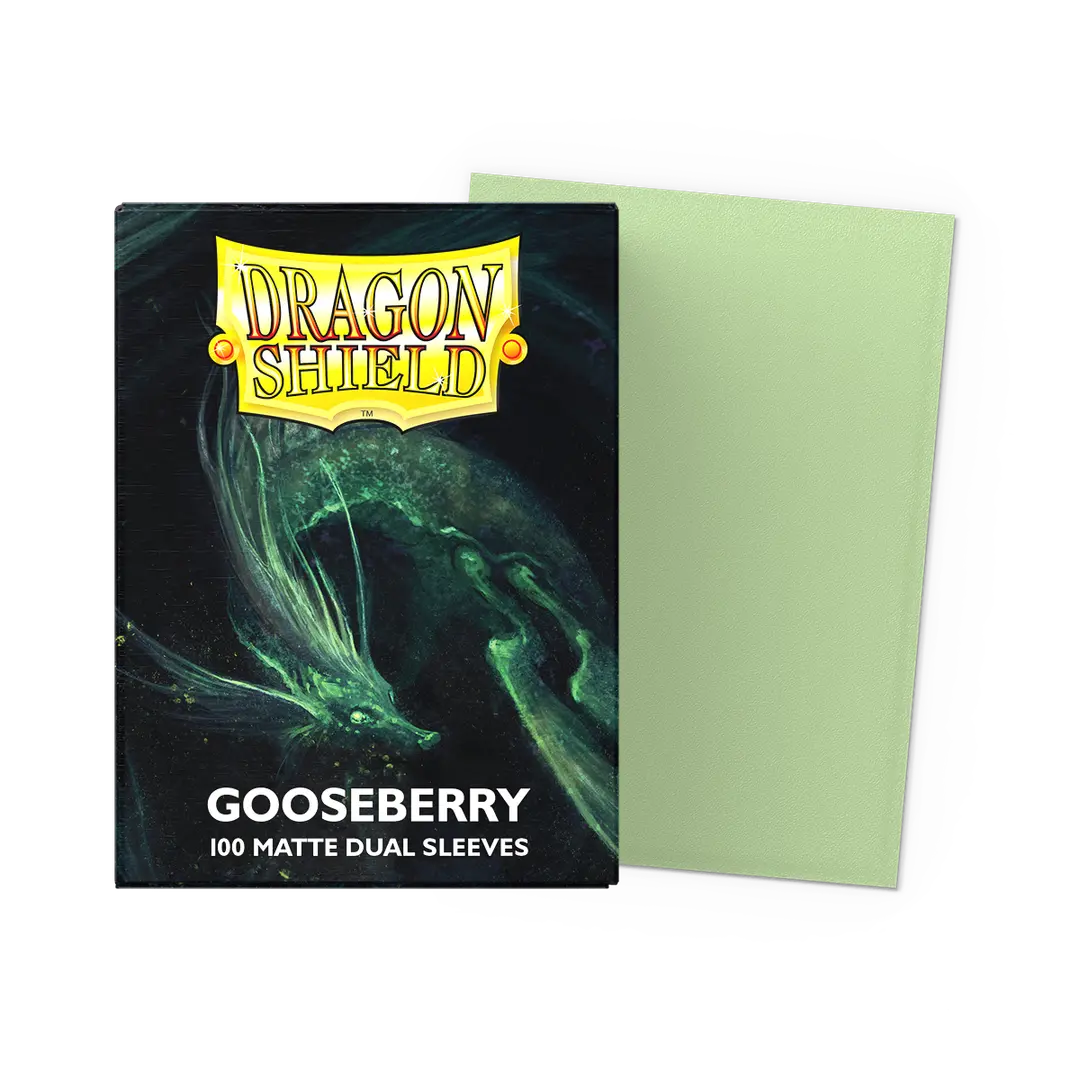 DRAGON SHIELD SLEEVES DUAL MATTE PASTELS GOOSEBERRY