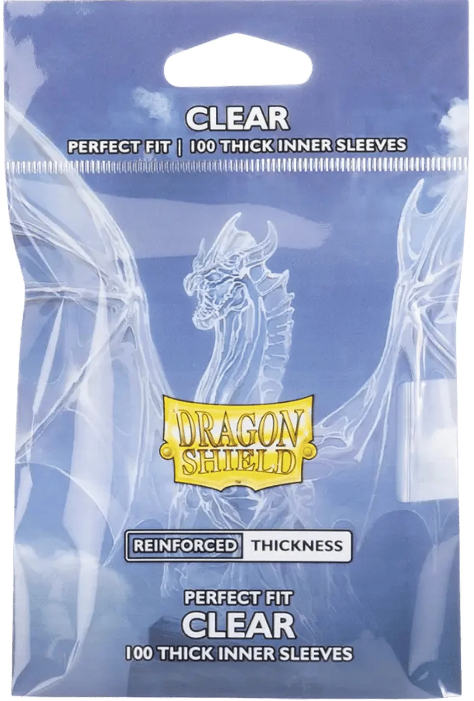 DRAGON SHIELD SLEEVES PERFECT FIT THICK  INNER CLEAR 100CT