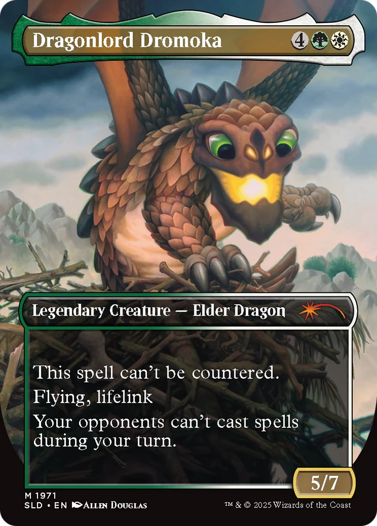 Dragonlord Dromoka // Dragonlord Dromoka  [Foil]  (SLD-1971) - [Secret Lair Drop] (Borderless) - Image 2