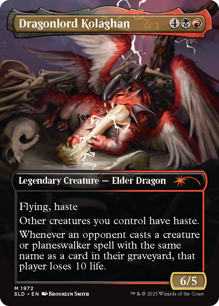 Dragonlord Kolaghan // Dragonlord Kolaghan  [Foil]  (SLD-1972) - [Secret Lair Drop] (Borderless) - Image 2