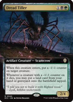 Dread Tiller (Extended Art)  (ECC-040) - [Commander: Lorwyn Eclipsed]