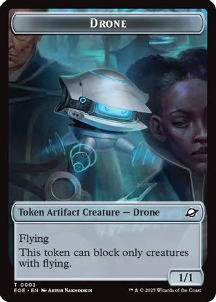 Drone // Lander (0006) Doubled-Sided Token  (EOE-3 // 6) - [Edge of Eternities]