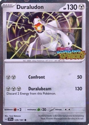 Duraludon (Surging Sparks) - (129) Holofoil [Miscellaneous Cards & Products]