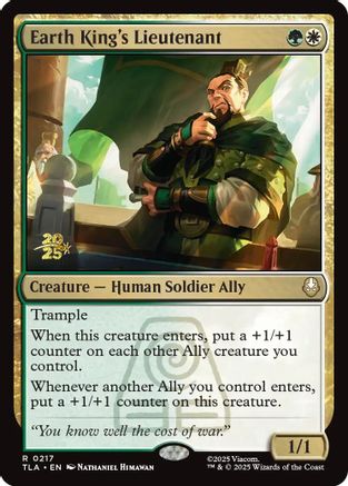 Earth King's Lieutenant  [Foil]  (PRE-217) - [Prerelease Cards]