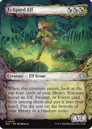 Eclipsed Elf (Showcase)  [Foil]  (ECL-336) - [Lorwyn Eclipsed]