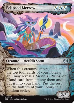 Eclipsed Merrow (Showcase)  [Foil]  (ECL-339) - [Lorwyn Eclipsed]