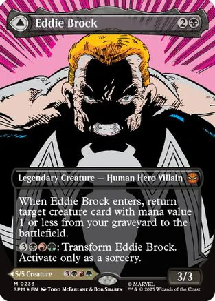 Eddie Brock (0233) (Borderless)  [Foil]  (SPM-224) - [Marvel's Spider-Man]
