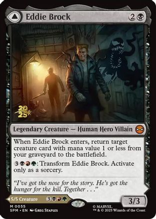 Eddie Brock  [Foil]  (PRE-055) - [Prerelease Cards]