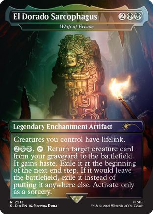 El Dorado Sarcophagus - Whip of Erebos (Rainbow Foil)  [Foil]  (SLD-2218) - [Secret Lair Drop Series]
