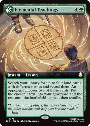 Elemental Teachings (Extended Art)  [Foil]  (TLA-378) - [Avatar: The Last Airbender]