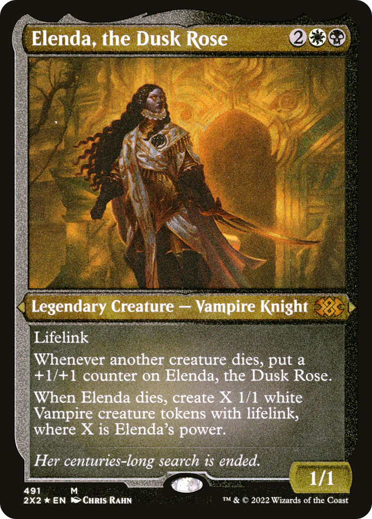 Elenda, the Dusk Rose (Foil Etched)  [Foil]  (2X2-491) - [Double Masters 2022]