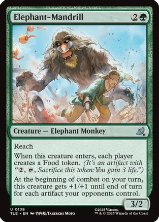 Elephant-Mandrill  [Foil]  (TLE-138) - [Avatar: The Last Airbender: Eternal-Legal]