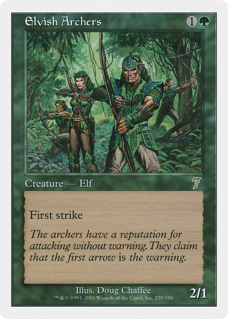 Elvish Archers  (7ED-239) - [Seventh Edition]