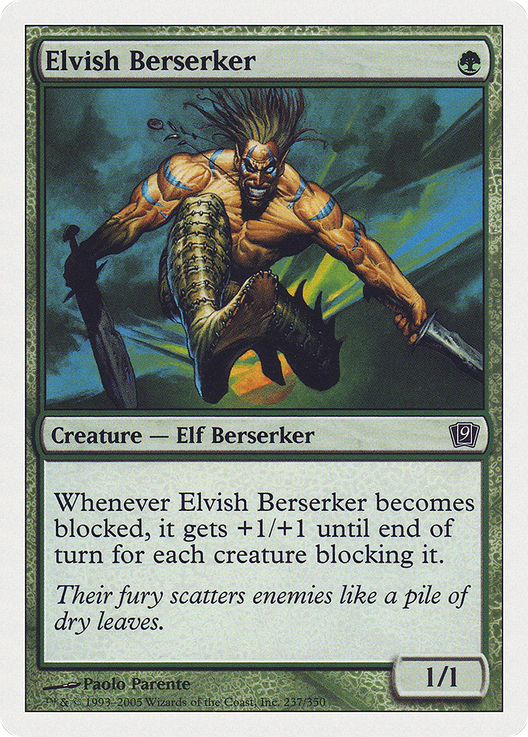 Elvish Berserker  (9ED-237) - [Ninth Edition]