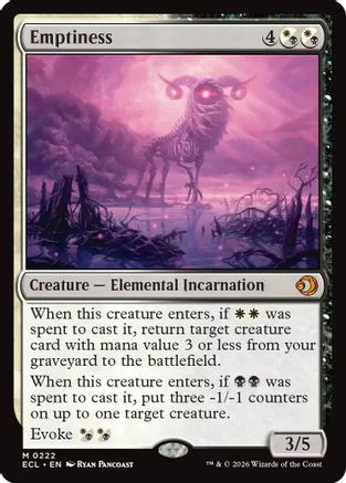 Emptiness  [Foil]  (ECL-222) - [Lorwyn Eclipsed]