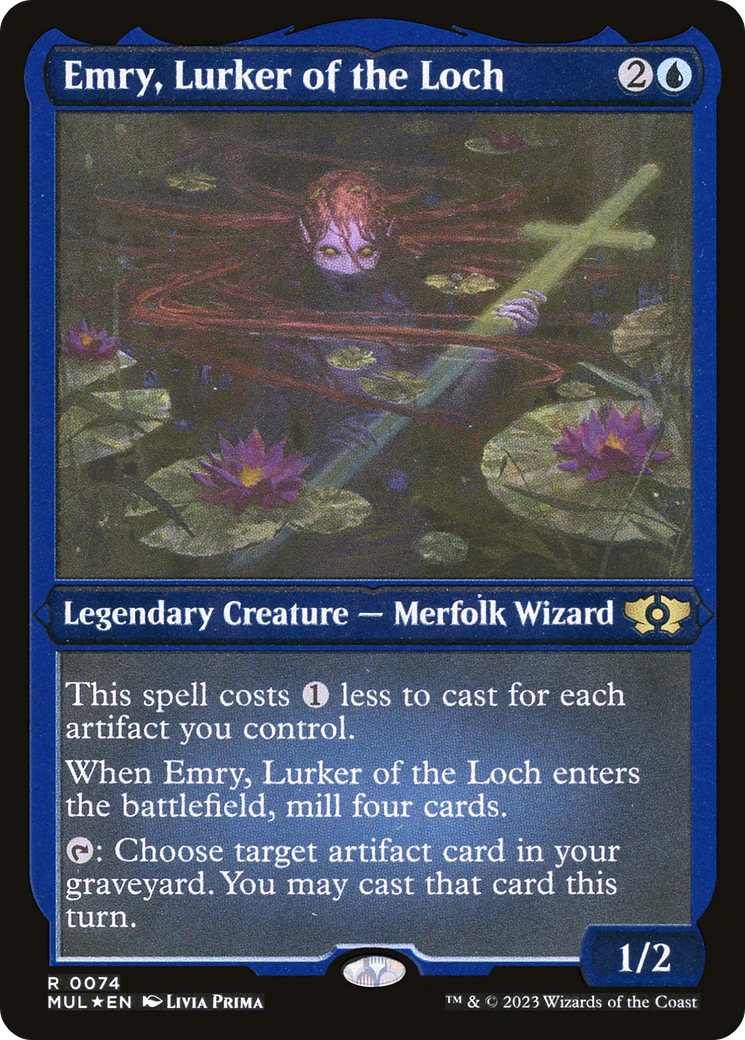 Emry, Lurker of the Loch (Foil Etched)  [Foil]  (MUL-074) - [Multiverse Legends]