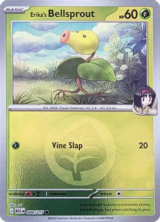 Erika's Bellsprout (Energy Symbol Pattern) - (004) Reverse Holofoil [ME Ascended Heroes]