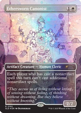 Ethersworn Canonist (Galaxy Foil)  [Foil]  (SLD-2102) - [Secret Lair Drop Series]