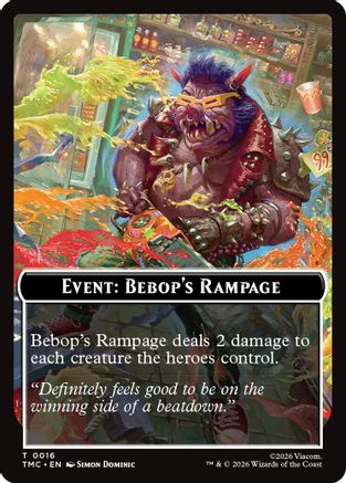 Event: Bebop's Rampage  (TMC-016) - [Commander: Teenage Mutant Ninja Turtles]