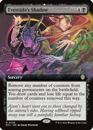 Eventide's Shadow (Extended Art)  (ECC-028) - [Commander: Lorwyn Eclipsed]