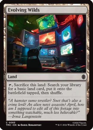 Evolving Wilds  [Foil]  (TMC-065) - [Commander: Teenage Mutant Ninja Turtles]