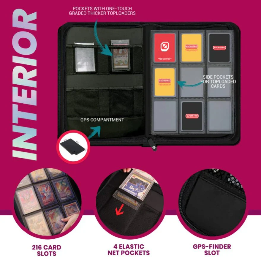 Evoretro Top Loader Binder 3x3 216 Card holder - Image 5