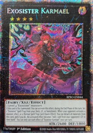 Exosister Karmael (Starlight Rare) [BPRO-EN044] - Burst Protocol 1st Edition - Starlight Rare