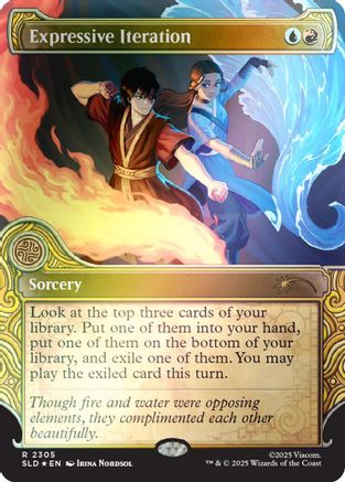 Expressive Iteration (Rainbow Foil)  [Foil]  (SLD-2305) - [Secret Lair Drop Series]