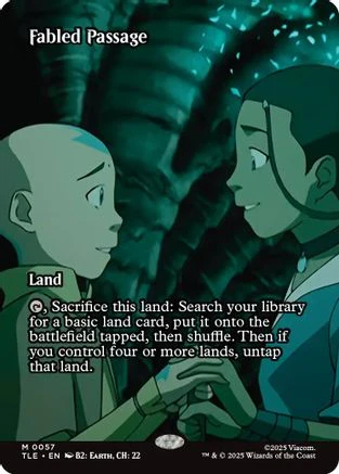 Fabled Passage (Borderless)  [Foil]  (TLE-057) - [Avatar: The Last Airbender: Eternal-Legal]