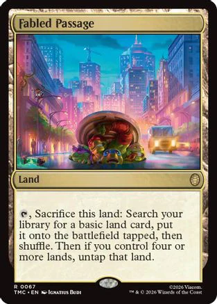 Fabled Passage  [Foil]  (TMC-067) - [Commander: Teenage Mutant Ninja Turtles]