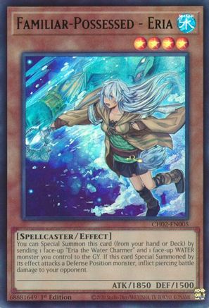 Familiar-Possessed - Eria [CH02-EN005] - THE CHRONICLES DECK: Spirit Charmers (All-Foil Edition) 1st Edition - Ultra Rare