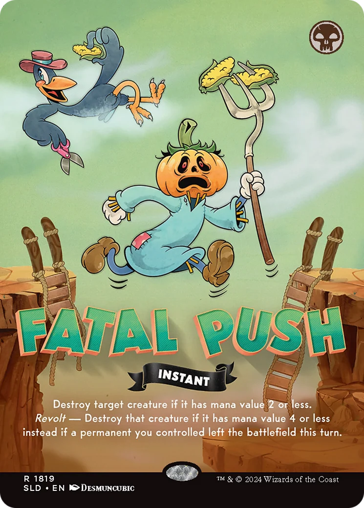 Fatal Push  [Foil]  (SLD-1819) - [Secret Lair Drop] (Borderless)