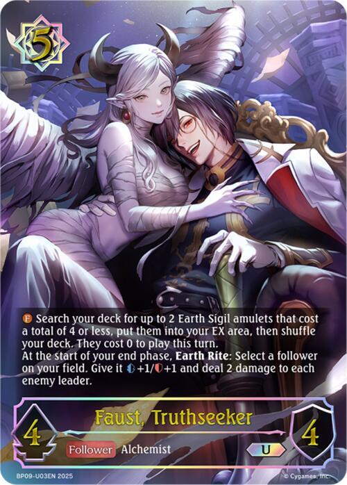 Faust, Truthseeker (U) - BP09: Duet of Dawn and Dusk (BP09-U03EN)