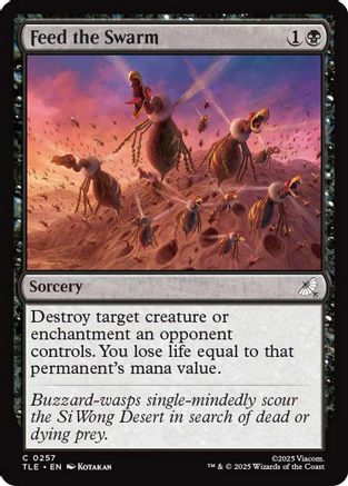 Feed the Swarm  [Foil]  (TLE-257) - [Avatar: The Last Airbender: Eternal-Legal]