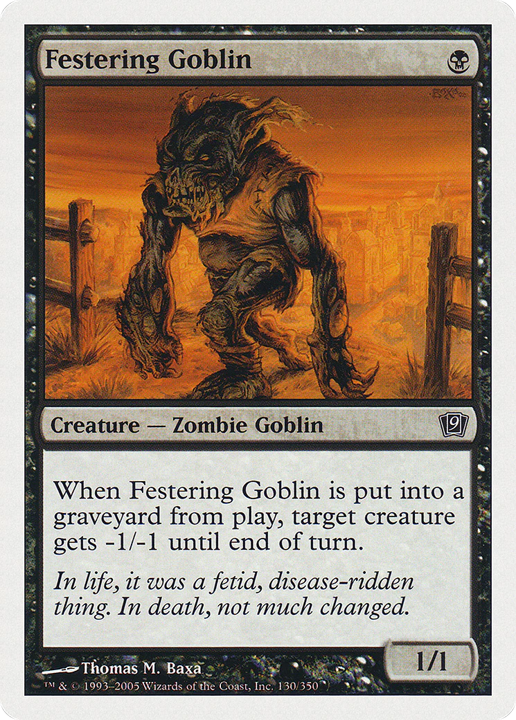 Festering Goblin  (9ED-130) - [Ninth Edition]