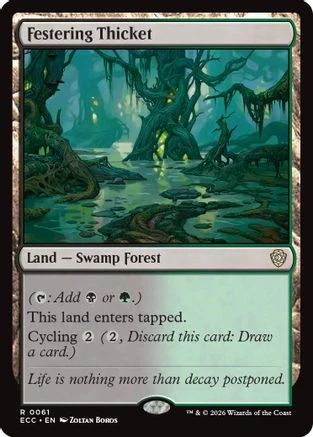 Festering Thicket  (ECC-061) - [Commander: Lorwyn Eclipsed]